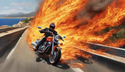 découvrez les détails d'un accident spectaculaire survenu près d'ajaccio, où une moto a pris feu suite à une collision avec une voiture. plongez au cœur de cet incident dramatique et des réactions qu'il a suscitées.